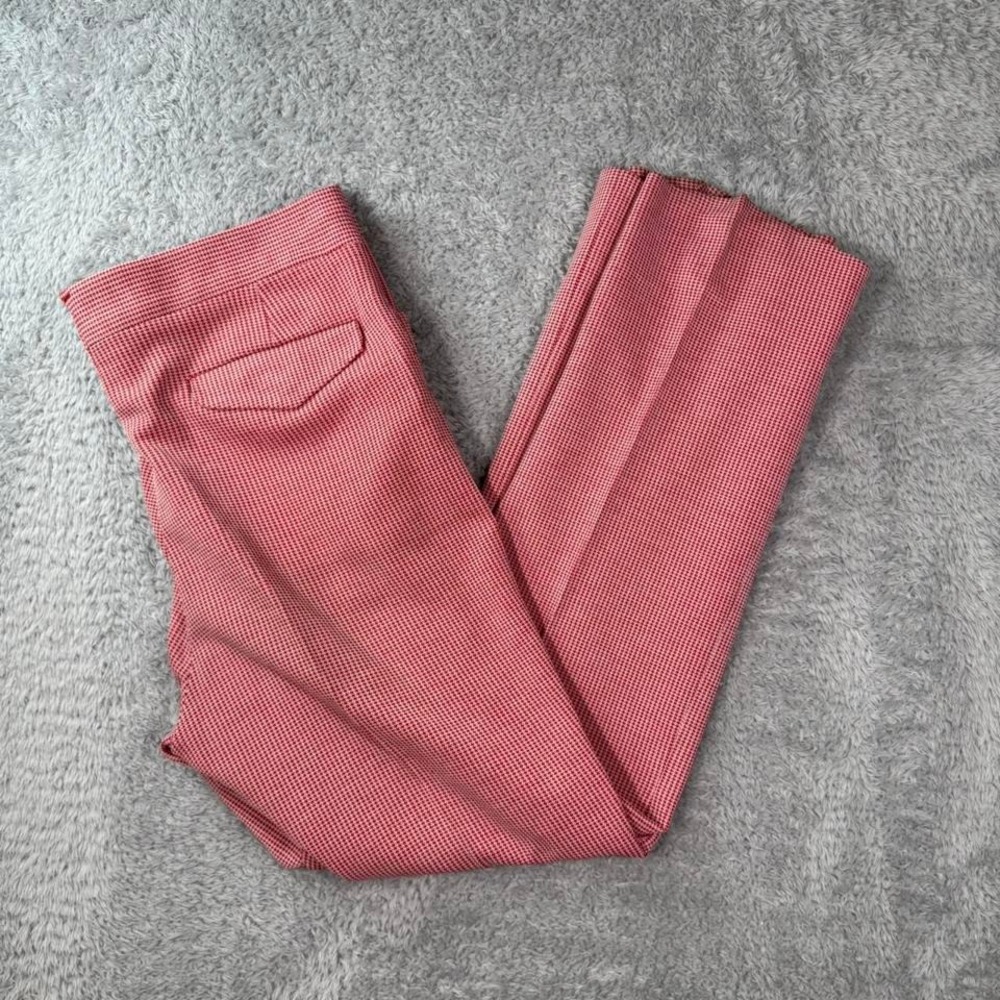True vintage Red and white gingem trousers
